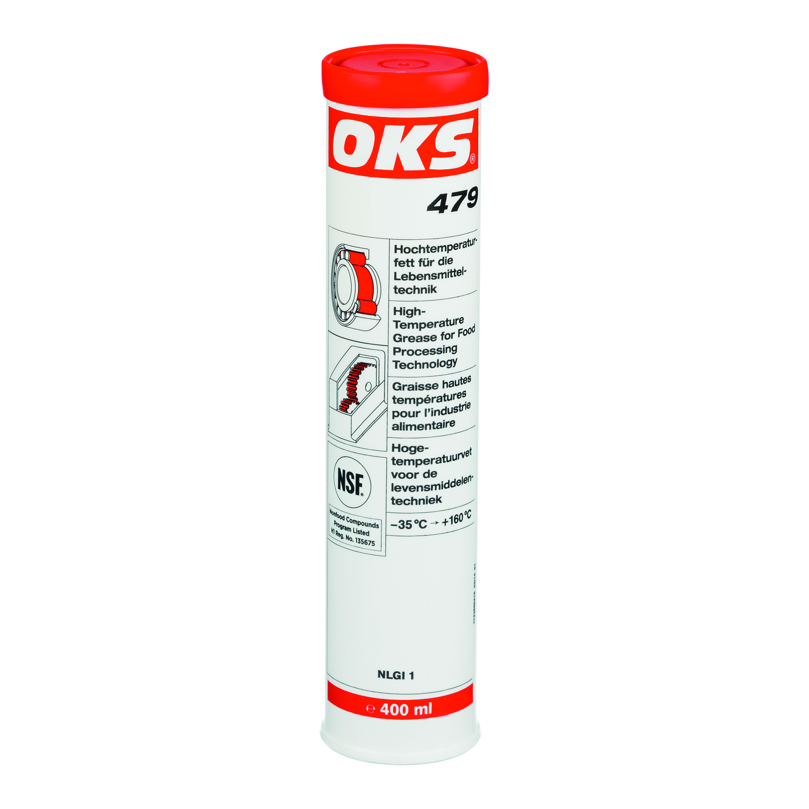 OKS 479 hoogtemperatuurvet met NSF H1 keur