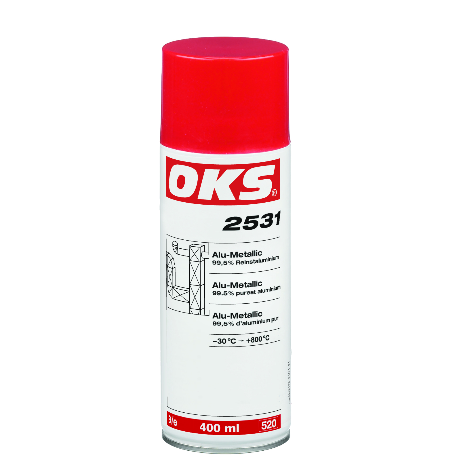 982531040 OKS 2531 ALU-METALLIC SPRAY 400 ML