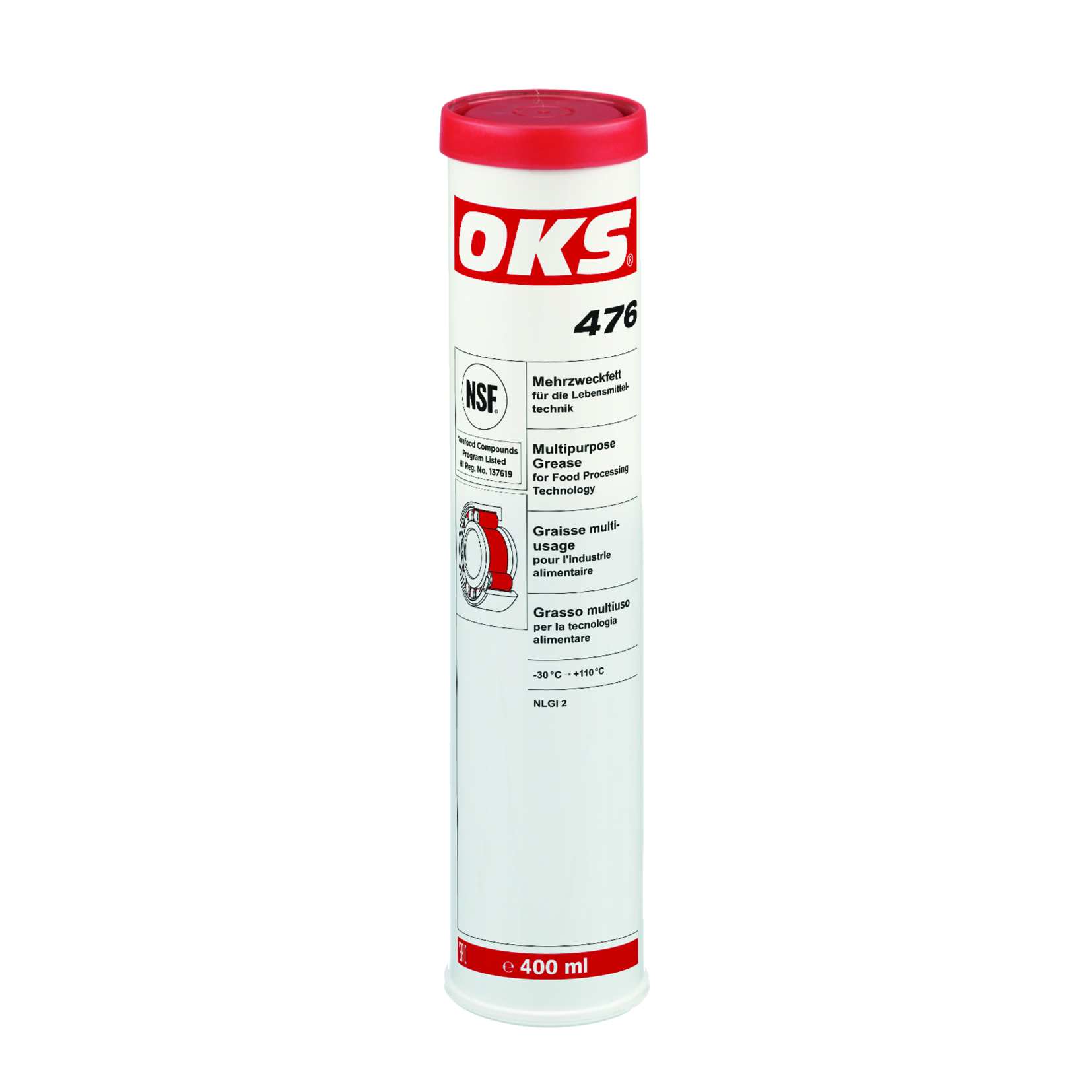 OKS 476 universeel vet met NSF H1 keur