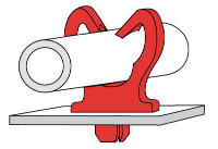 271642660 PUSH PIN CLIP 64266 POM-Bl