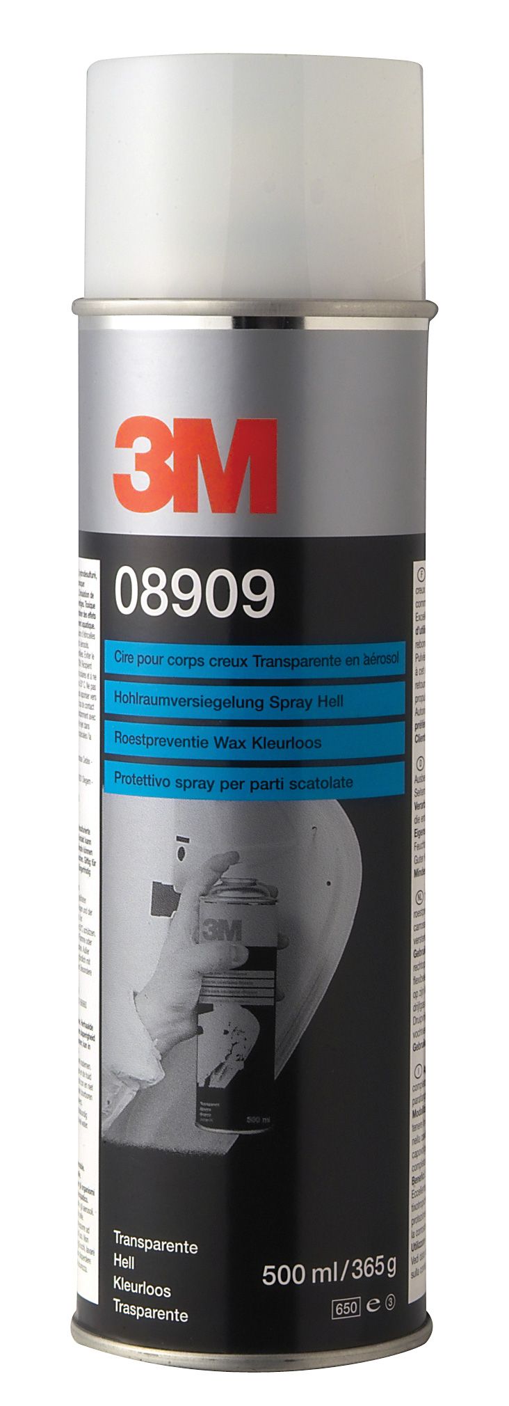 920089090 3M INWENDIGE CAROSSERIEBESCHERMING TRANSPARANT 500 ML BLIK