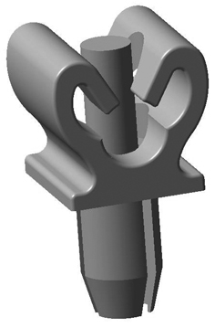 Kabelhouders voor 1 kabel met spreidnagel
