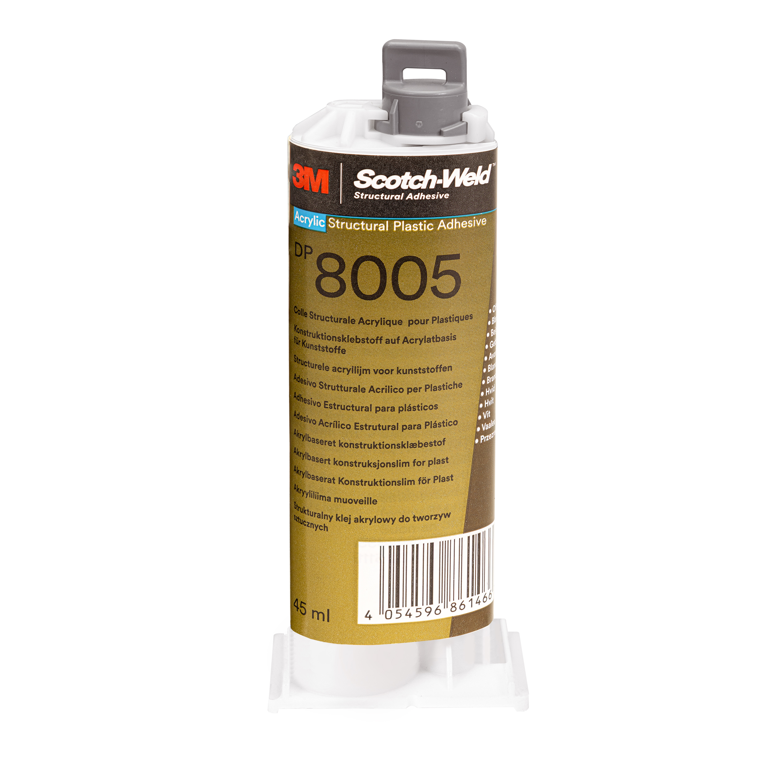 8005045 3M SCOTCH-WELD LIJM 8005 ZWART 45 ML STRUCTURELE PLASTIC