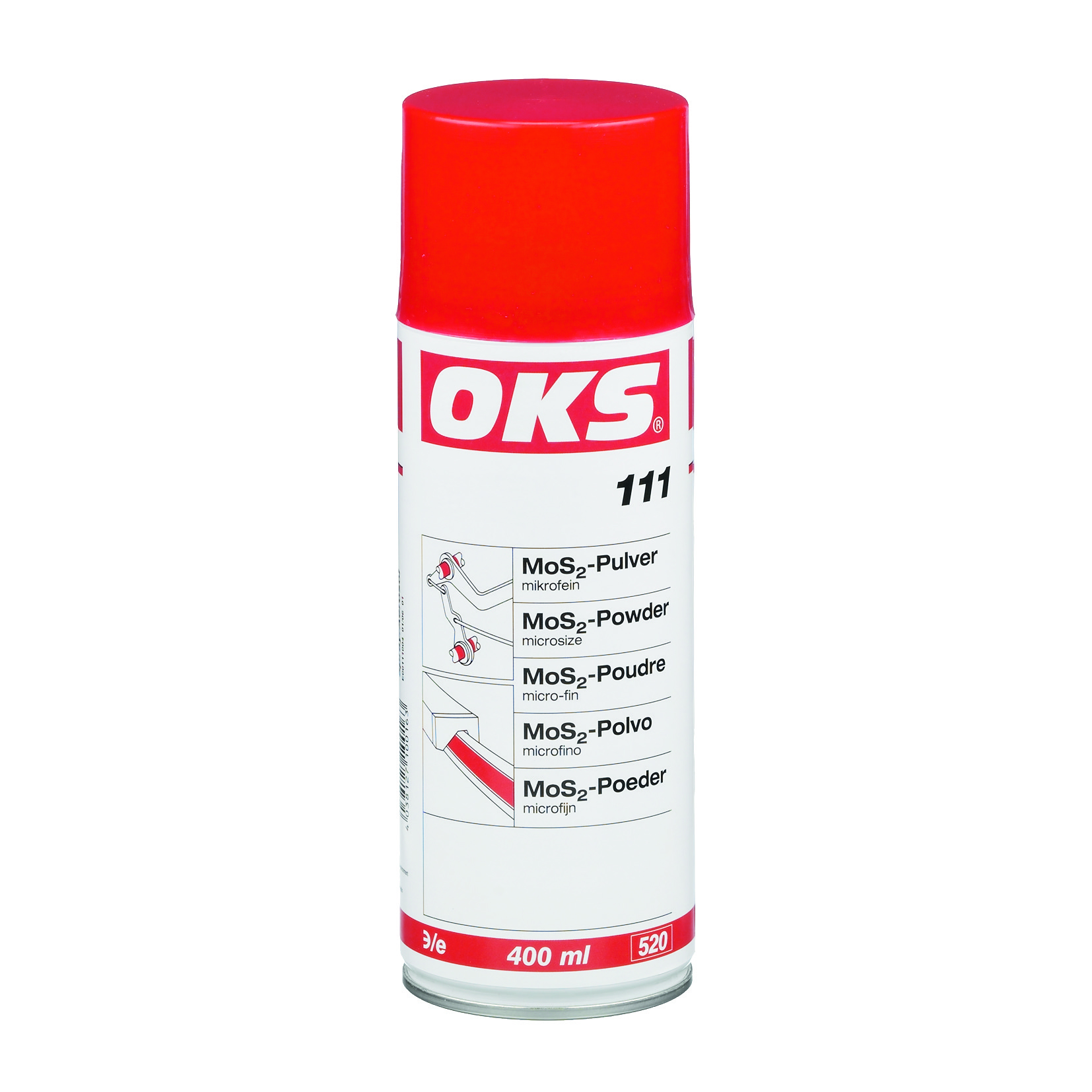 981110400 OKS 111 MOS2-POEDER MICROFYNSPRAY 400 ML