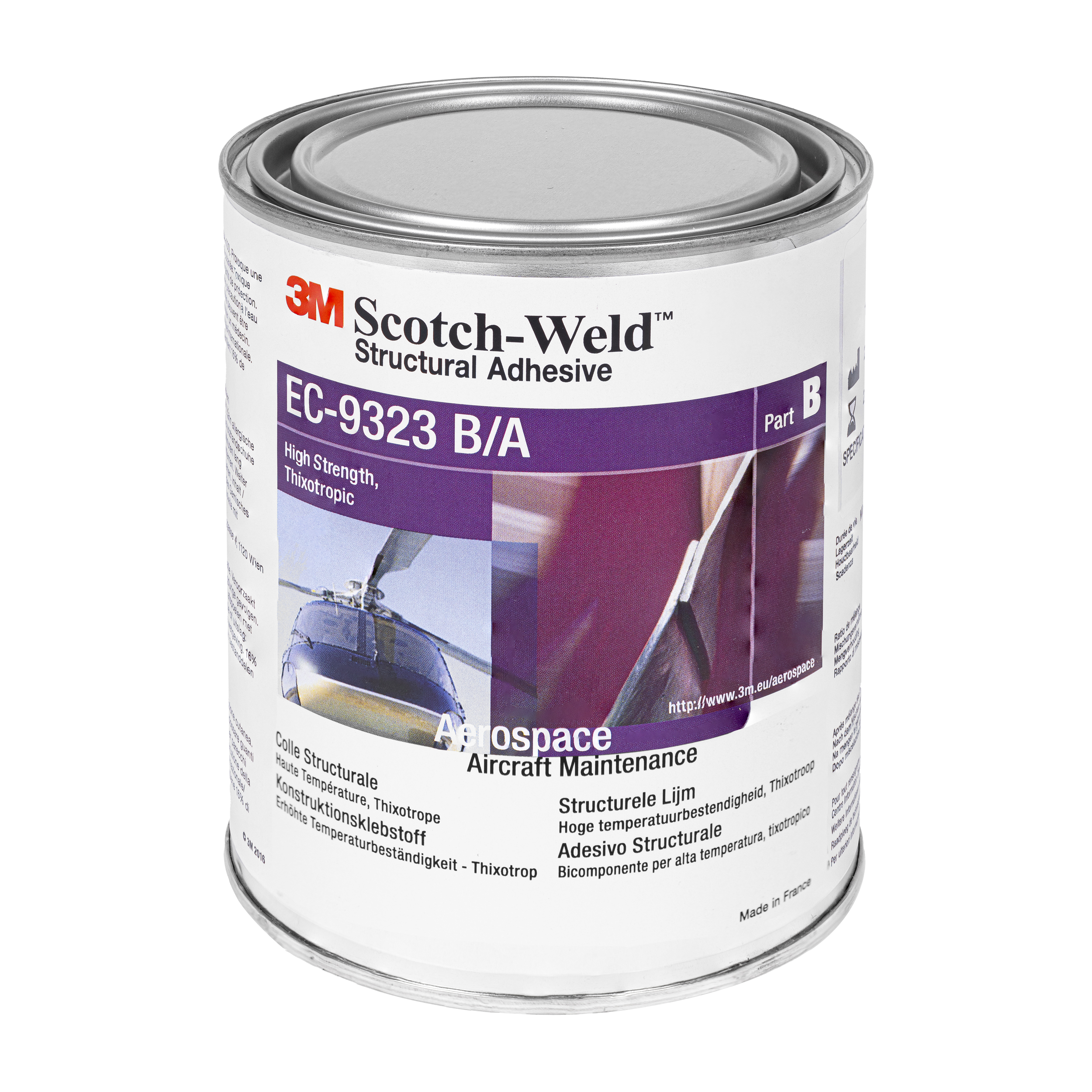 93230001 3M SCOTCH-WELD 9323 B/A ROOD/ ORANJE 1 L EPOXYLIJM