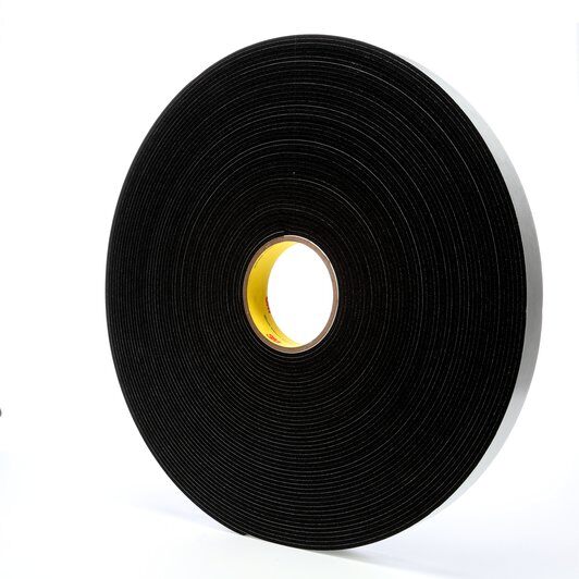 45080254 3M SCOTCHFOAM 4508 3,2 MM X 25 MM X 33 M ENKELZIJDIG SCHUIMTAPE ZWART