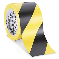 7660504 3M 766 ZWART/ GEEL 50 MM X 33 M ROL WAARSCHUWINGSMARKERINGTAPE