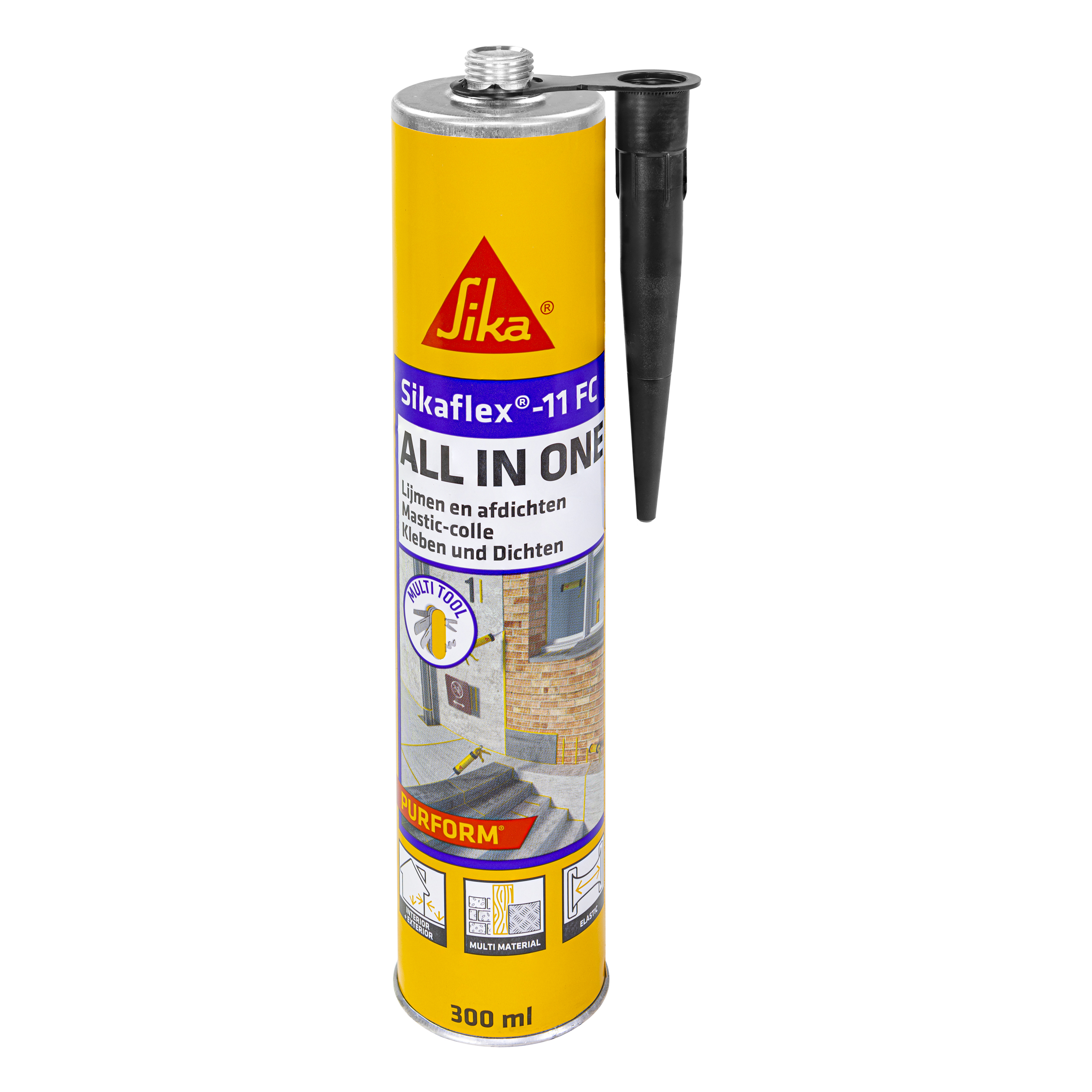 925111310 SIKAFLEX -11 FC PURFORM ZWART 300 ML