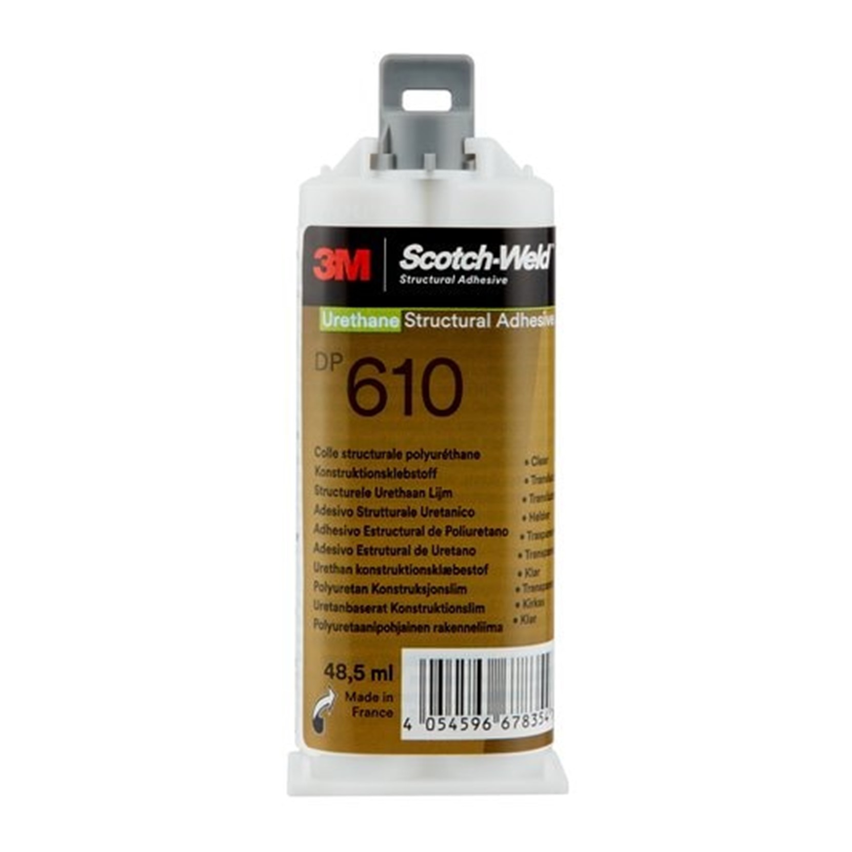 201161050 3M SCOTCH-WELD DP 610 48,5 ML 2K POLYURETHAANLIJM