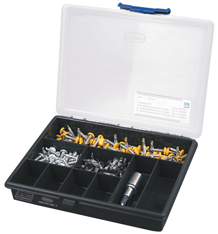 241005395 KENTEKENPLAAT BEVESTIGERS ASSORTI 1 100 GEEL, 50 WIT, 50 ZWART + E420