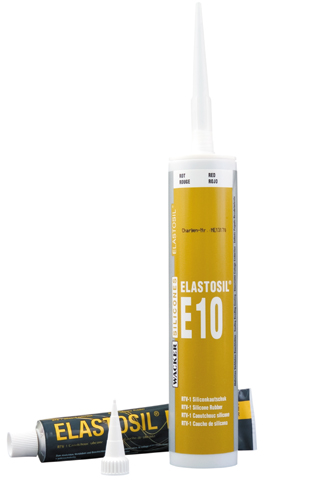 800010310 SILICONEN E10 RTV-1 ROOD 310 ML