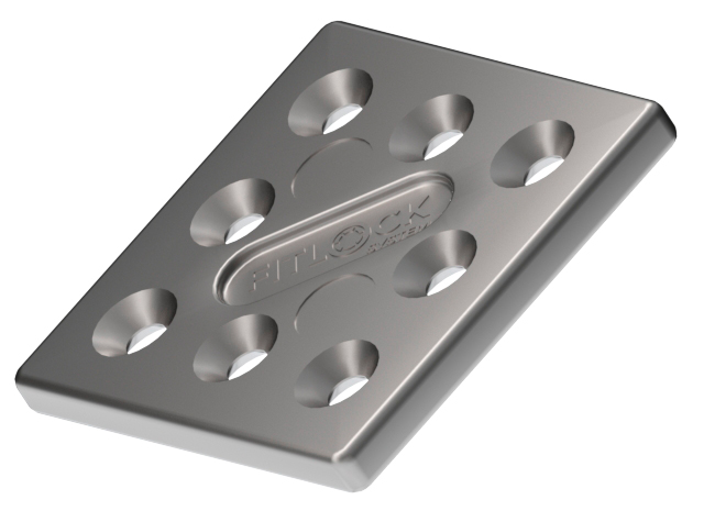 774000059 SQUARE PLATE METAL 4 MM PQL4