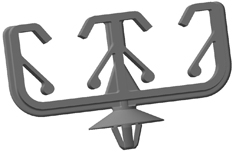 271166080 KABELCLIP 16608 PA6-BL