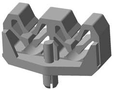 271642620 PUSH PIN CLIP  64262 POM-BI
