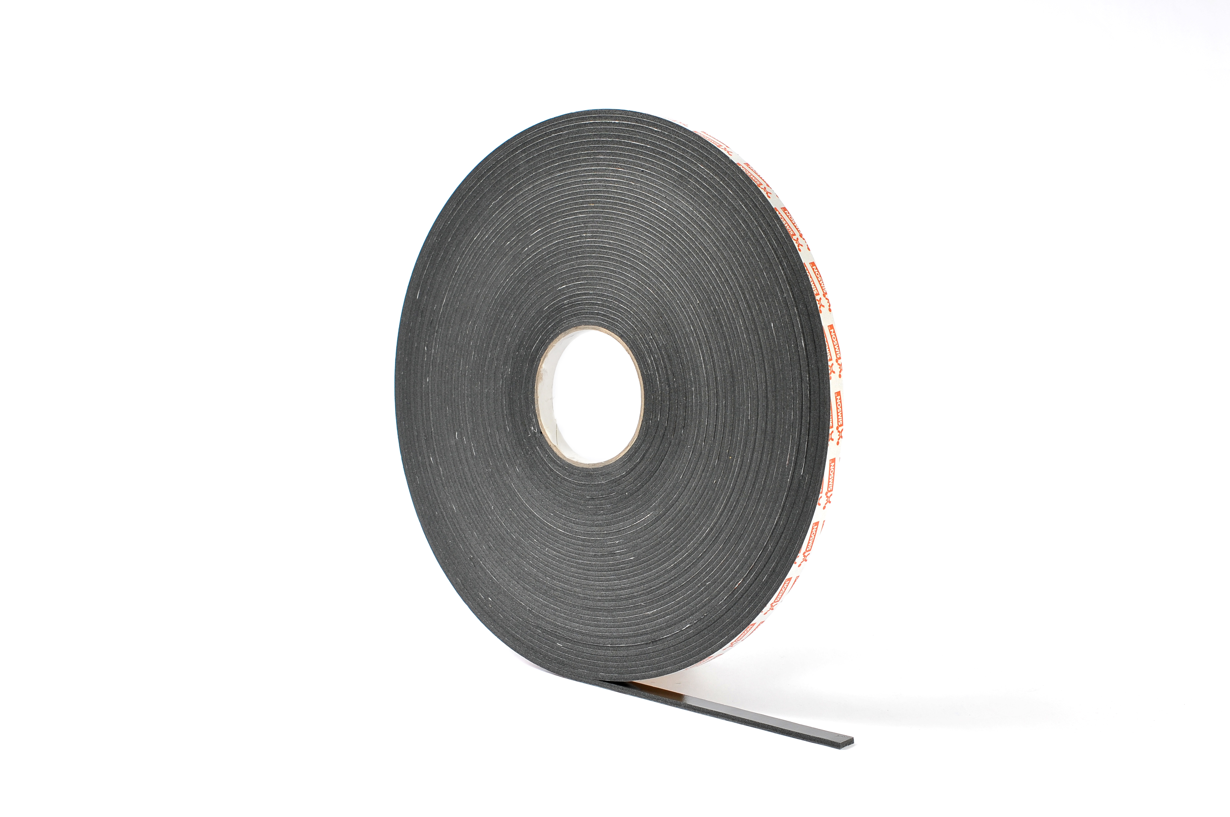 400000123 FOAMTAPE ZWART 3 X 12 MM X 25 M 2-ZIJDIG KLEVEND HDPE FOAM TAPE ROL