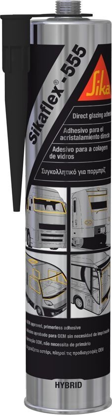 925555300 SIKAFLEX -555 ZWART 300 ML ELASTISCHE AUTORUITLIJM