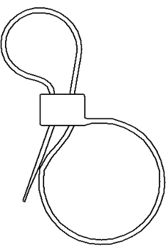 271208596 KABELCLIP 208596 PA66-Na