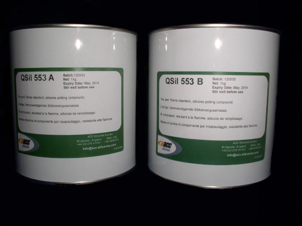 907505530 ACC QSIL 553 A/B KIT 0,25 KG ADDITION CURE ENCAPSULANT TC